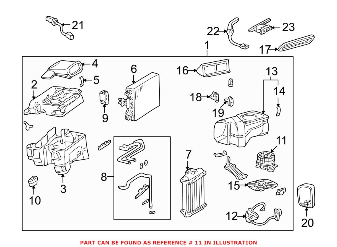 Mercedes Heater Fan Motor 2028209342